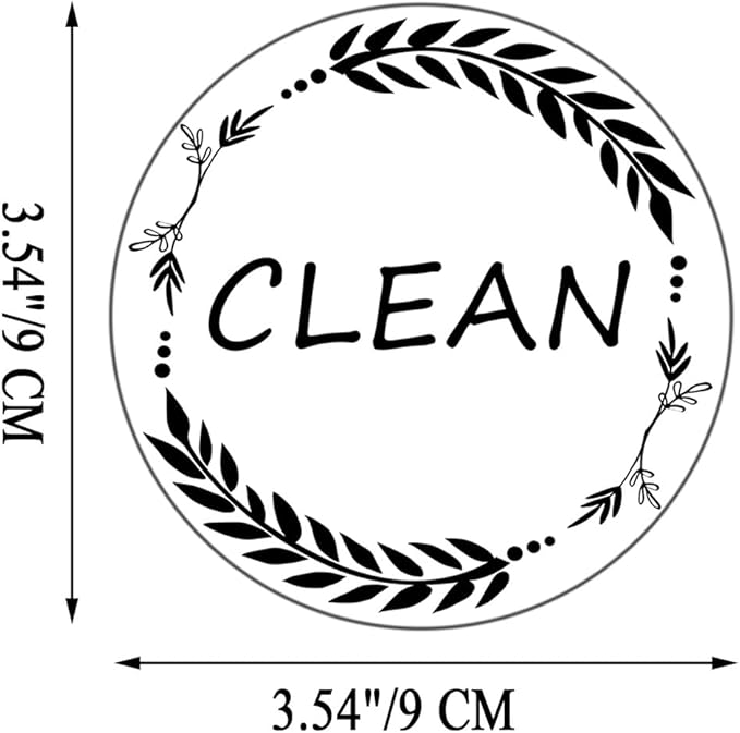 Clean and Dirty Magnet，Dishwasher Magnet Clean Dirty Sign Indicator，Reversible Dish Washer Sign, Double Sided Strong Kitchen Flip Indicator，Apartment Must Haves Kitchen Necessities