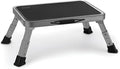Jocauto Foldable Step Stool, Adjustable Step Stool with a Non-Slip Platform, Step Ladder with Thick Rubber Feet for Adults or Children in Kitchen, Bedroom, Office, Rv, 330 Lbs Capacity