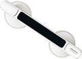 Silicone Suction Grab Bar Non-Slip Heavy Duty Safety Shower Handle for Elderly Seniors Bathroom (Black 32cm)