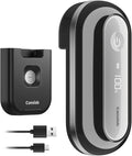 Canslab RETRO Electric Can Opener, Auto-Stop One-Touch Operation, USB Rechargeable with LED Battery Track, Side Cut Smooth Edge Can Opener for Seniors with Arthritis, Wall-Mountable Small Size, Black