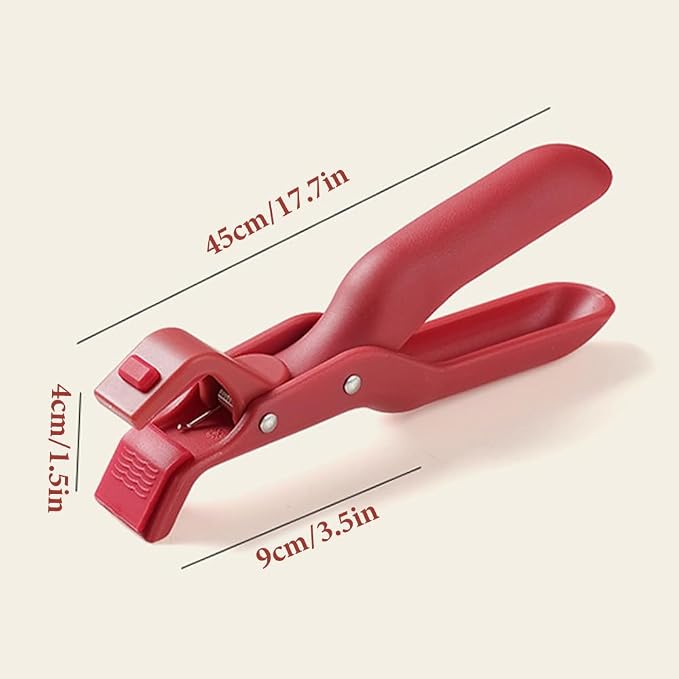 Multi-Purpose Anti-Scald Bowl Holder Clip for Kitchen, 2026 New Silicone Non-Slip Heat Insulation Anti-scald Clip, Multi-Function Anti-Scald Bowl Clip Hot Bowl Dish Plate Gripper Clips (Red, 2PCS)
