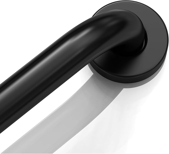 Tatuo 4 Pack Showers Grab Bars for Bathtubs 304 Stainless Steel Bathroom Safety Handrails Anti Slip Handles Grab Bars for Elderly, Senior, Pregnant (Black,16 Inch)