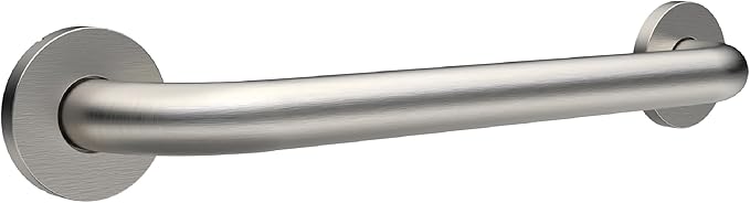 Homewerks 068 HW11416SS 16 inch Bathroom Grab Bar with 1-1/4 Inch Diameter and Concealed Screws ADA Compliant, Stainless Steel