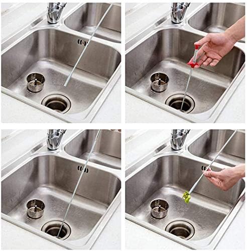 Flexible Grabber Claw Pick Up Reacher Tool With 4 Claws Bendable Hose Pickup Reaching Assist Tool for Litter Pick, Home Sink, Drains, Toilet (35.4inch)