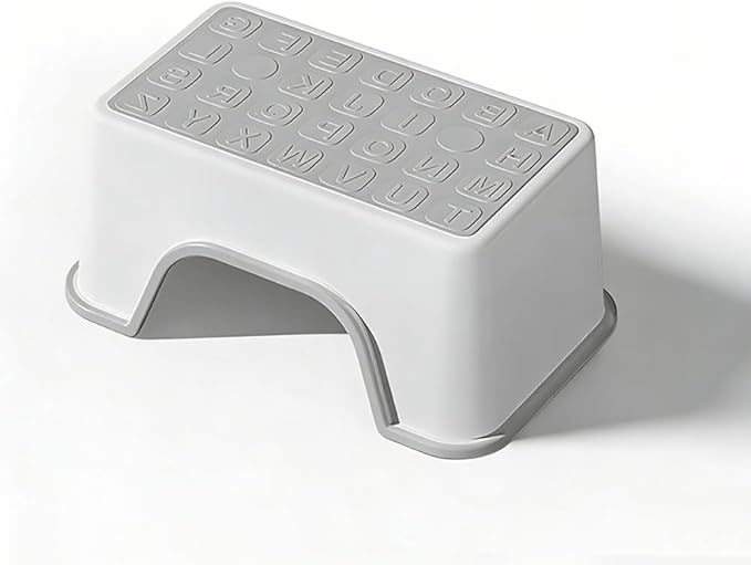 5 Inch Height Step Stool, 11.8" L x 7.5" W Toddler Step Stool, One Step Stools for Kids, Small Child Foot Stool for Bed, Bathroom, Toilet, Potty Training - Gray 11.8" L x 7.5" W x 5‘’H