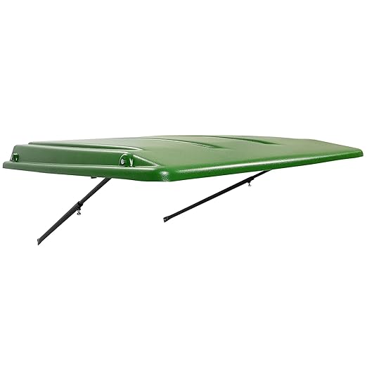 HECASA Green Tractor Canopy Compatible with John Deere Compact Utility Tractors with ROPS That are 34" Wide or Less Compatible with 1 1/2" x 3", 2" x 2" or 2" x 3" ROPS, 35" Wide X 40" Long