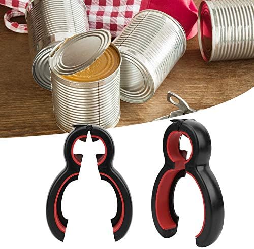 2Pcs 6‑In‑1 Can Opener Jar Opener Bottle Opener Multifunctional Bottle Opener Kitchen Handheld Gadgets