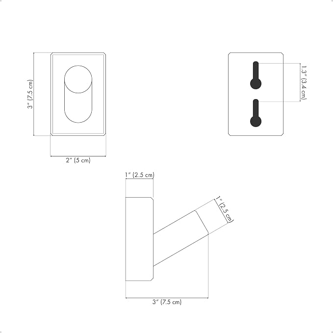 LARHN White Wall Hooks (4-Pack), Wall Mounted Coat Hooks for Wall, Wood Hooks for Hanging - Modern Scandinavian Home Decor - Series 6