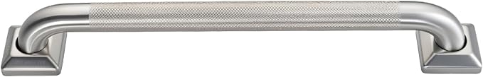 joyrain 500lb Capacity Stainless Steel Grab Bar - Heavy Duty Bathroom Safety Rail for Elderly, Anti-Slip Shower Handle, ADA Compliant (Knurling, 18inch)