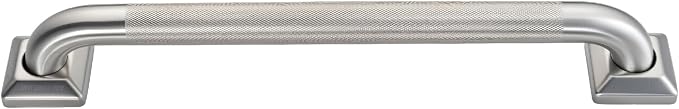 joyrain 500lb Capacity Stainless Steel Grab Bar - Heavy Duty Bathroom Safety Rail for Elderly, Anti-Slip Shower Handle, ADA Compliant (Knurling, 12 inch)
