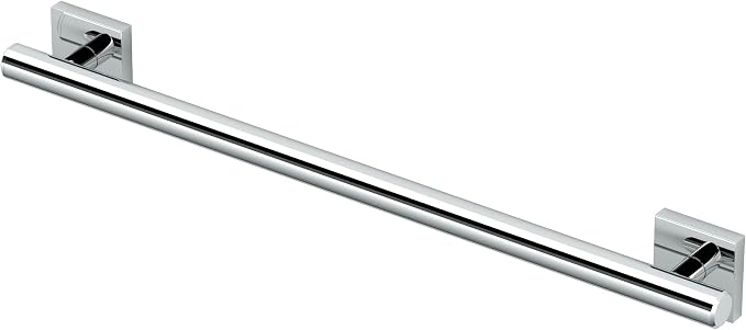 Gatco 944 Elevate 24" L Grab Bar, Chrome/ADA Compliant Stainless Steel Safety Grab Bar for Bathroom