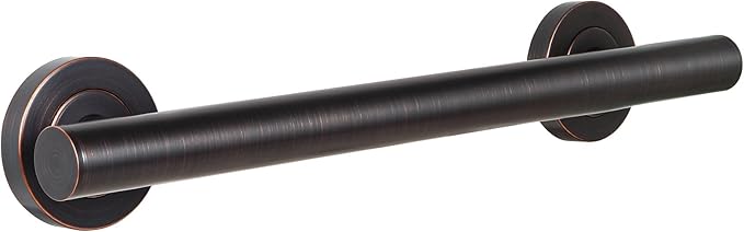 Lava Odoro Shower Grab Bar, Modern Stainless Steel Handicap Grab Bar for Bathtubs and Showers, Shower Safety Bar for Seniors Disabled, ADA-Compliant (Oil Rubbed Bronze, 12 Inch)