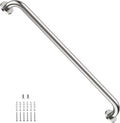 32 Inch Shower Grab Bar, ZUEXT SUS304 Stainless Steel Brushed Nickel Bathroom Grab Bar Handle, Shower Balance Bar, Safety Hand Rail Support, Handicap Elderly Senior Assist Bath Handle (1.25" Diameter)