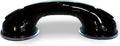 Safe-er-Grip Changing Lifestyles Suction Cup Balance Assist Bar for Bathtubs & Showers; Safety Bathroom Grab Bar Handle, All Black, 12 inches