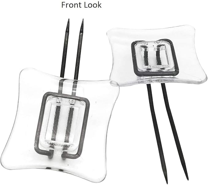 Rug Settlers Rug Pins Pack of 6 Rug Anchors Secure a Rug Over a Rug Anti Slip Pins for mats Runners Plastic Sheets and Throws