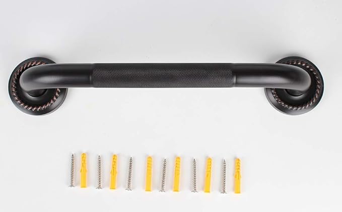 24-Inch Grab Bar Featuring Anti-Slip Handrail, Oil Rubbed Bronze, Bathroom Bathtube Shower Safety Rail