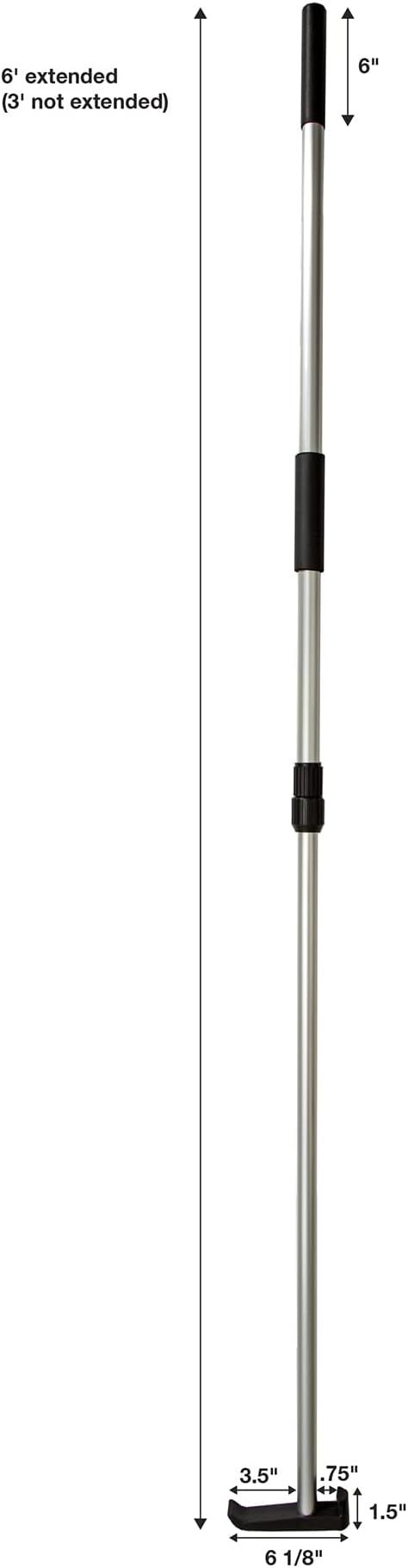 Telescoping Cargo Tool, Multi-Use Cargo Retriever, Extendable Reaching Aid, Heavy Duty Grabber Reacher Tool, Truck Bed Accessories