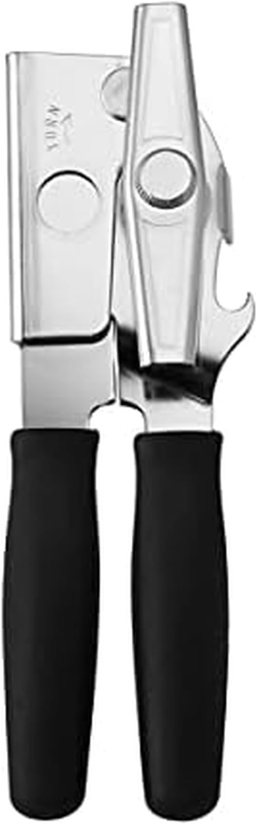 Swing-A-Way Comfort Comfort Grip Can Opener - All-Steel Construction, Smooth - Easy to Use, High-Carbon Cutting Wheel, Integrated Bottle Opener, Easy to Clean, Ideal for Arthritis and Seniors (Black)