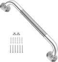 Anti Slip Shower Grab Bar 16 Inch, YuanDe Chrome Finish Stainless Steel Bath Grab Bar, Knurled Bathroom Safety Rail, Shower Handrail Support, Handicap Elderly Injury Senior Balance Assist Handles