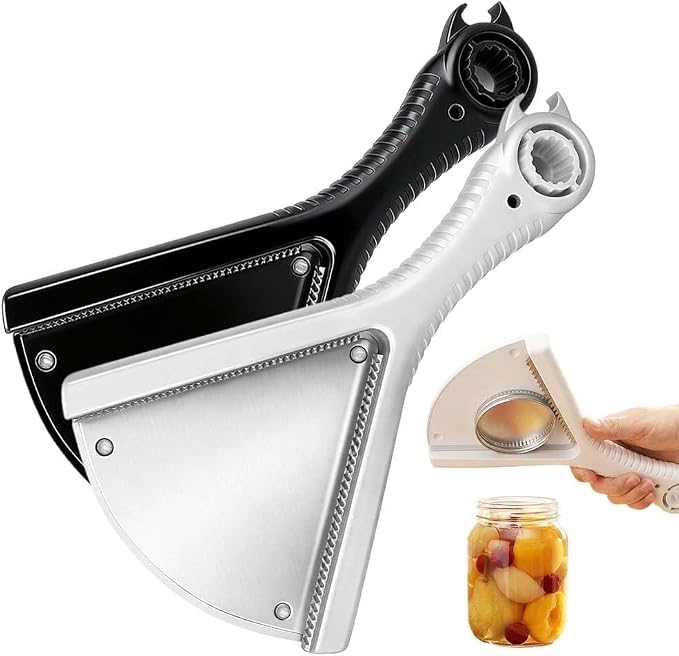 Jar Opener for Weak Hands, Multi-Purpose Bottle & Jar Opener with Ergonomic Grip, Easy Lid Opener for Seniors and Low Hand Strength (2pcs mix)