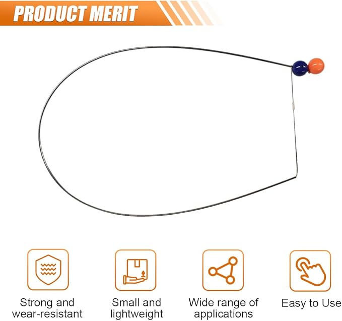 73cm/28.7" Heavy Duty Button Master for Car Emergency Tool, Stainless Steel Pulling Wire Tool Car Grabber Tool, Long Reach Grabber Tool