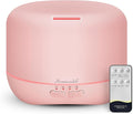 Aromatherapy Essential Oil Diffuser for Room: Air Humidifier Aroma Scent Cool Mist Colorful Lights Cute Small Large Auto Off Ultrasonic Diffusers for Home Bedroom Pink (300ml)