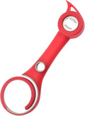 6in-1 Multi Functional Can Opener, Easy to Open Can/Beer/Jam Bottle Caps, labor-saving and anti slip handle, suitable for kitchen can openers, pull tab cans, vacuum caps, and twist caps(Red)