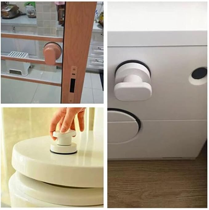 Suction Cup Door Handle, Glass Door Handle, Refrigerator, Drawer, Bathroom, Suction Cup armrest, Bathtub Shower Handle, Kitchen Drawer Cabinet Handle (Small White)