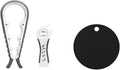 3-Piece Jar & Bottle Opener Set for Seniors, Non-Slip Silicone Grip Mat, Ergonomic Kitchen Gadget (gray)