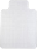 Staples Office Chair Mat, Clear Floor Mats with Lip, Medium-Pile Carpets, Extended Under-Desk Coverage, 48 x 36 Inch, Smooth Glide