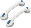 Grab Bars for Bathtubs and Showers, Suction Cup Shower Handle, Removable No Drill Bathroom Safety Assist Grip, Tool Free Install for Seniors and Adults, Shower, Tub, Toilet, RV, 2 Pack