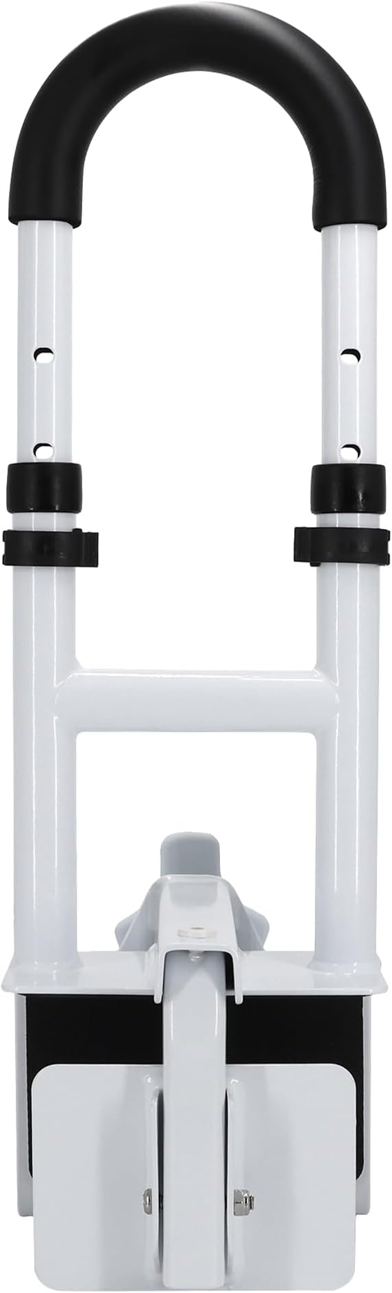 Vaunn Medical Adjustable Height Bathtub Safety Rail, Extra-Height 17"-20" Tall Extension ADA Compliant Shower Grab Bar Handle for Elderly and Disabled, Secure Locking Tub Clamp, 300 lbs