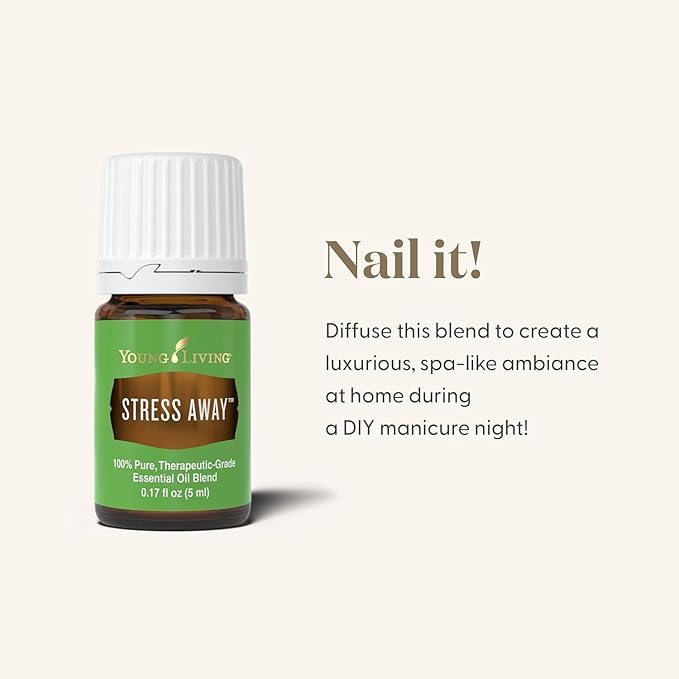 Young Living Stress Away Essential Oil Blend | 5 ml | Sweet Lime & Vanilla Aromatherapy Oil for Diffusers, Massage & DIY Blends | Relaxing Fragrance for Home, Office & Everyday Aromatic Use