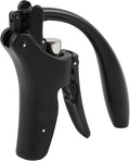 KEISSCO Compact Wine opener Vertical Lever Corkscrew Wine Bottle Opener with Foil Cutter & Extra Screw