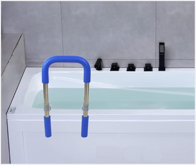 Anti-Slip Bathtub Grab Bar Safety Bar for Seniors and Handicap - for Assistance Getting in and Out of Tub, Easy to Install on Most Tubs