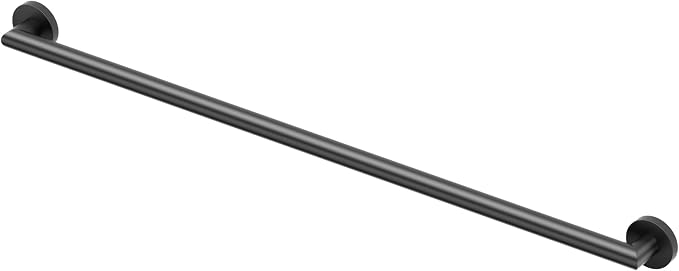 Gatco 968MX Glam 42" L Grab Bar, Matte Black/ADA Compliant Stainless Steel Safety Grab Bar for Bathroom
