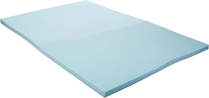 Linenspa Memory Foam Mattress Topper, Full Size - 2 Inch Gel Infused Memory Foam - Plush Feel - Cooling and Pressure Relieving - CertiPUR Certified