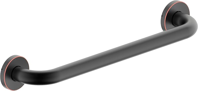 16 Inch Grab Bar 304 Stainless Steel Anti-Slip Bathroom Safety Handrail Wall Mount Assist Grip for Elderly Handicap Bathtub Shower Toilet,GB-4023-ORB, Oil Rubbed Bronze