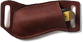 Gentlestache Leather Pocket Knife Sheaths for Belt, Folding Knife Sheath, EDC Belt Knife Sheath for Folding Knife, Compact Draw Knife Holster Brown
