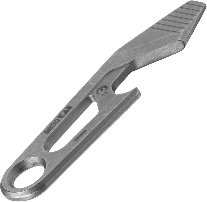 Kershaw Recap Multi-Tool, Stainless Steel, EDC Multi-Tool with Bottle Opener, Pry Bar, and Flathead Screwdriver Tip, Integrated Lanyard Hole, for Key Ring, Pocket or Purse Carry