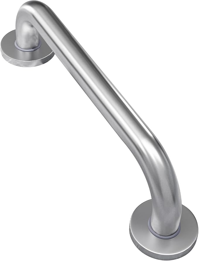AmazerBath Grab Bars for Shower 9" L x 1" D, Handicap Shower Grab Bars for Senior Anti Slip, Shower Safety Bars for Wall Stainless Steel, Holds up to 500LBs, Brushed Nickel