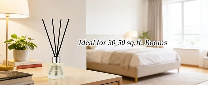 3 Pack Fragrance Reed Diffuser, 50ML Lavender Jasmine Lemongrass Aromatherapy Diffuser Set with 12 Black Fiber Sticks,Air Freshener for Bedroom Bathroom Office, 8.2X 6.6X 2.1 inch