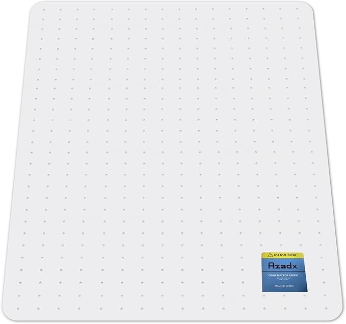 Azadx Heavy Duty Office Chair Mat for Carpet 36" x 48" Hard Material Chair Mat for Carpeted Floor Slip Resistant Carpet Protector for Home Office Easy Glide Desk Floor Mat for Office Chair on Carpets