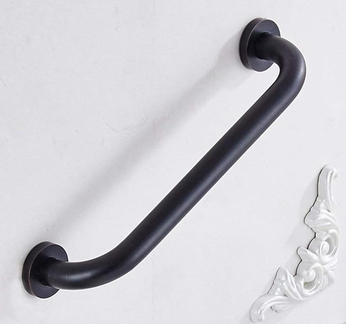 ELLO&ALLO Oil Rubbed Bronze Bathroom Shower Grab Bar, Home Care Bath Handrail (12 Inch)