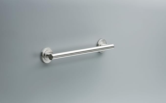 Franklin Brass Voisin (1-Pack) 18' ADA Grab Bar Bathtub Handle Safety Grip in Stainless Steel 1-1/4' diameter Wall Mount Shower Handicap VOI5918-SS