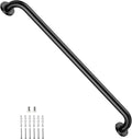 32 Inch Shower Grab Bar, ZUEXT SUS304 Stainless Steel Black Bathroom Grab Bar Handle, Shower Balance Bar, Safety Hand Rail Support, Handicap Elderly Senior Assist Bath Handle (1.25" Diameter)