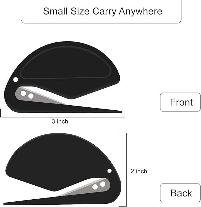 3 Pack Letter Opener Envelope Slitter – Envelope Opener with Safety Concealed Sharp Blade Neatly Opened Without Damage.Mail Opener for Women Men,Office Worker,Graduate Students,Home,Office,Postal