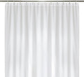 LiBa Waterproof Plastic Shower Curtain - Bathroom Shower Curtain Premium PEVA Non-Toxic with Rust Proof Grommets White 8G Heavy Duty Bathroom Accessories 72x72 - White
