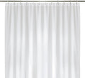 LiBa Bathroom Shower Curtain - Waterproof Plastic Shower Curtain Premium PEVA Non-Toxic with Rust Proof Grommets White 8G Heavy Duty Bathroom Accessories 72x78