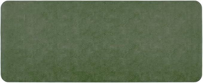 TYUU Bathroom Mat Quick Dry, Bathroom Rugs Non Slip Washable Thin Absorbent Bath Mat Fits Under Door Bathroom Floor Mat Perfect for Bath, Shower, or Sink 24"x60" Sage Green